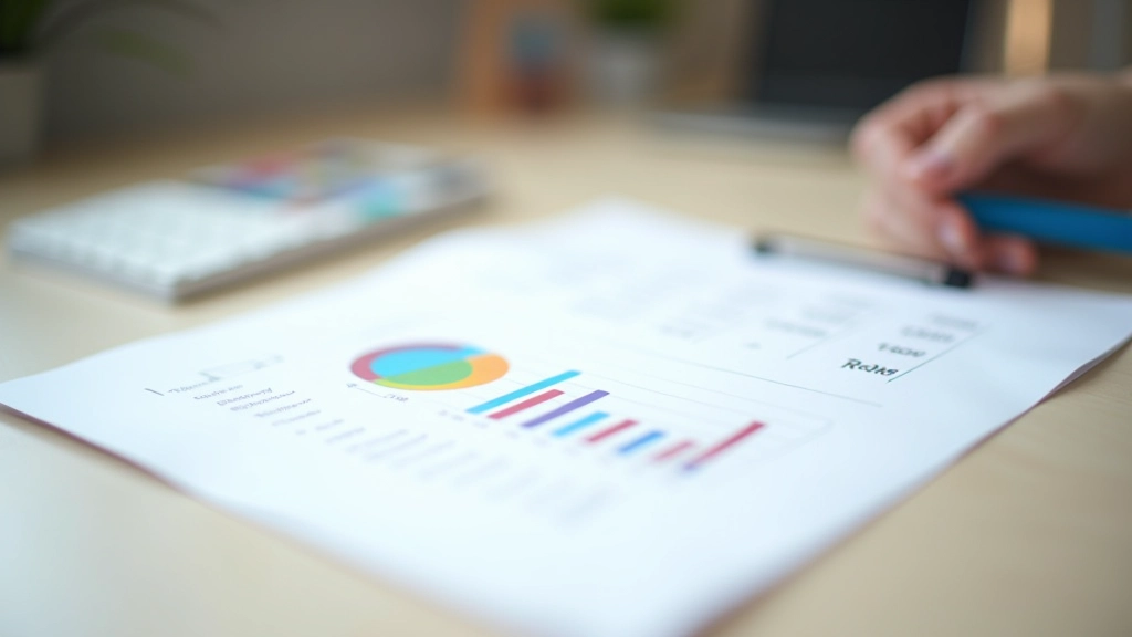 Bunte Finanzplanungs-Grafik mit monatlichem Budgetüberblick und Sparziel-Tracking