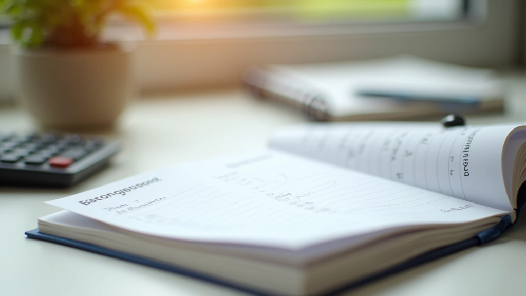 Handgeschriebenes Haushaltsbuch mit Kategorien und monatlichen Einträgen auf einem hellen Schreibtisch