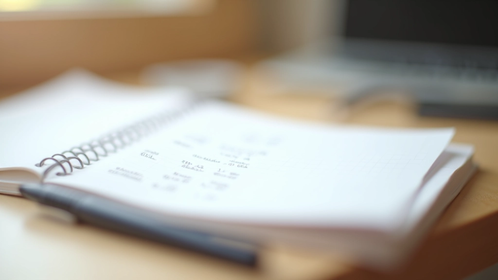 Handgeschriebenes Haushaltsbuch mit verschiedenen Kategorien und Notizen zu fixen und variablen Ausgaben