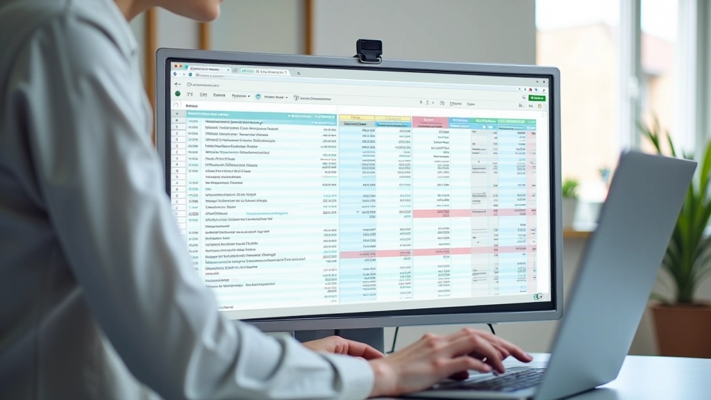 Farbig markierte Tabelle mit Kategorien für Haushalt, Versicherungen, Lebensmittel und Freizeit
